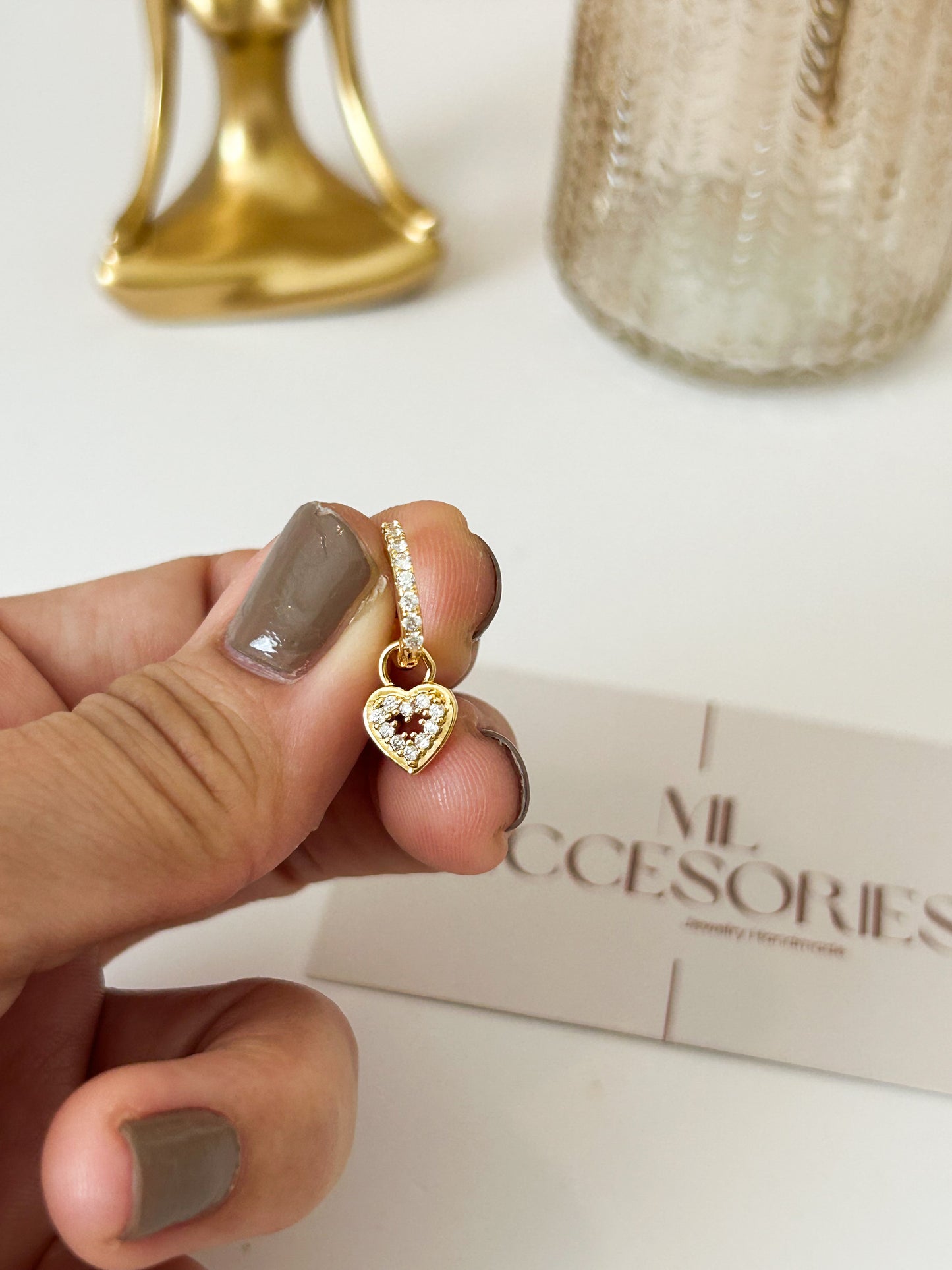 Golden Heart Mini Hoop Earrings – Everyday Gift