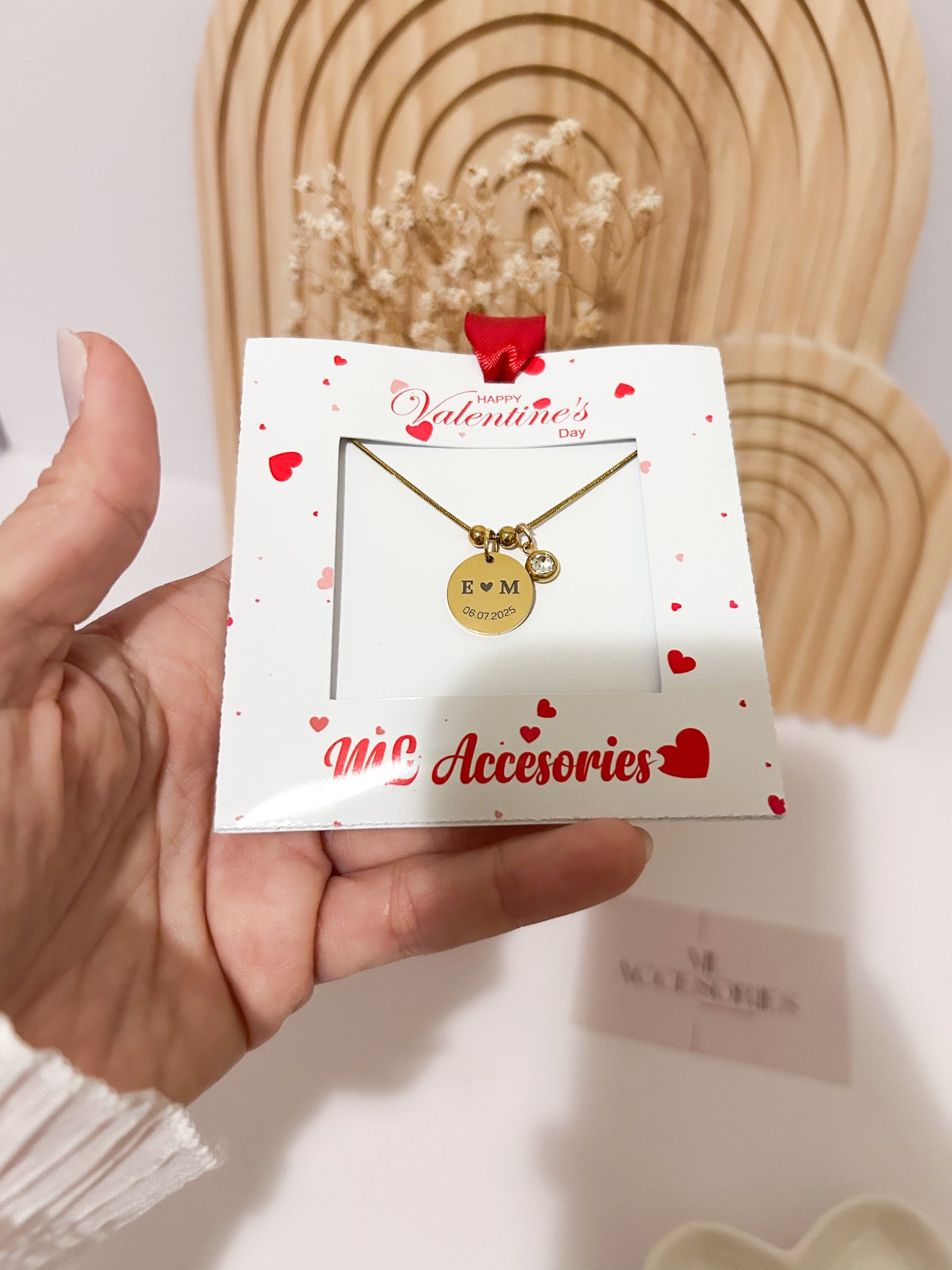 Personalized Initials Disc Necklace – Custom Meaningful Gift for Her