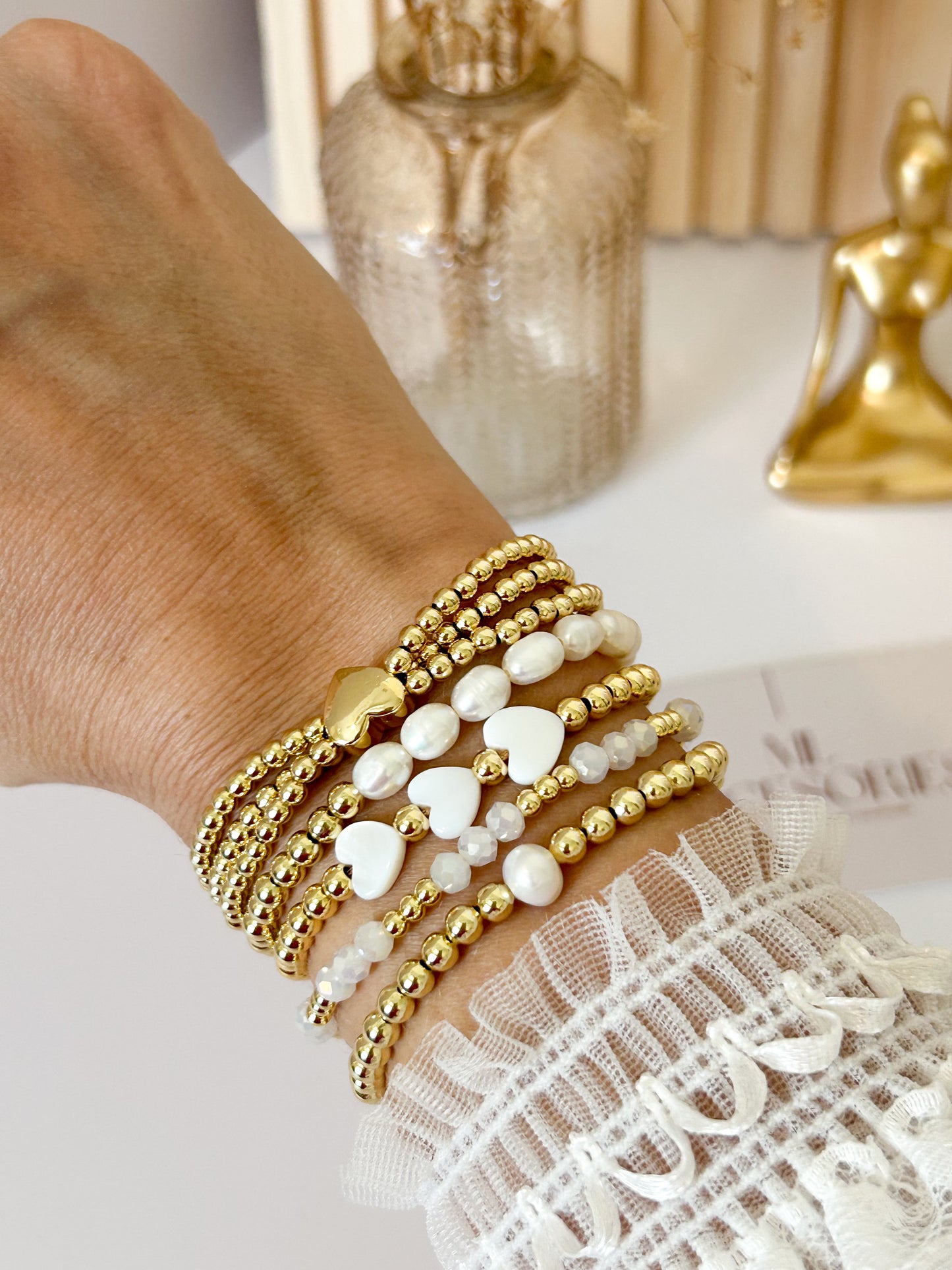 Pure Heart Bracelet Stack – Romantic Everyday Gift