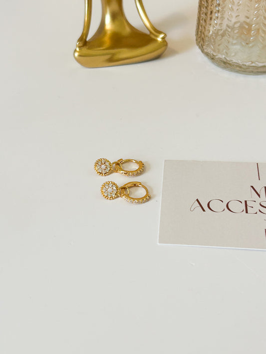 Celestial Glow Mini Hoop Earrings – Everyday Gold
