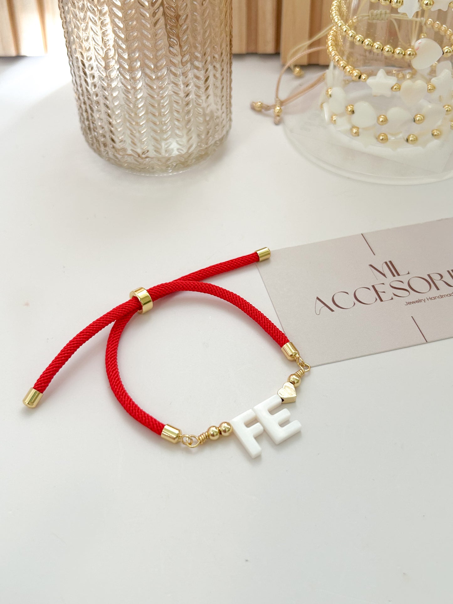 Faith Love Cord Bracelet – Gold Faith Jewelry Gift