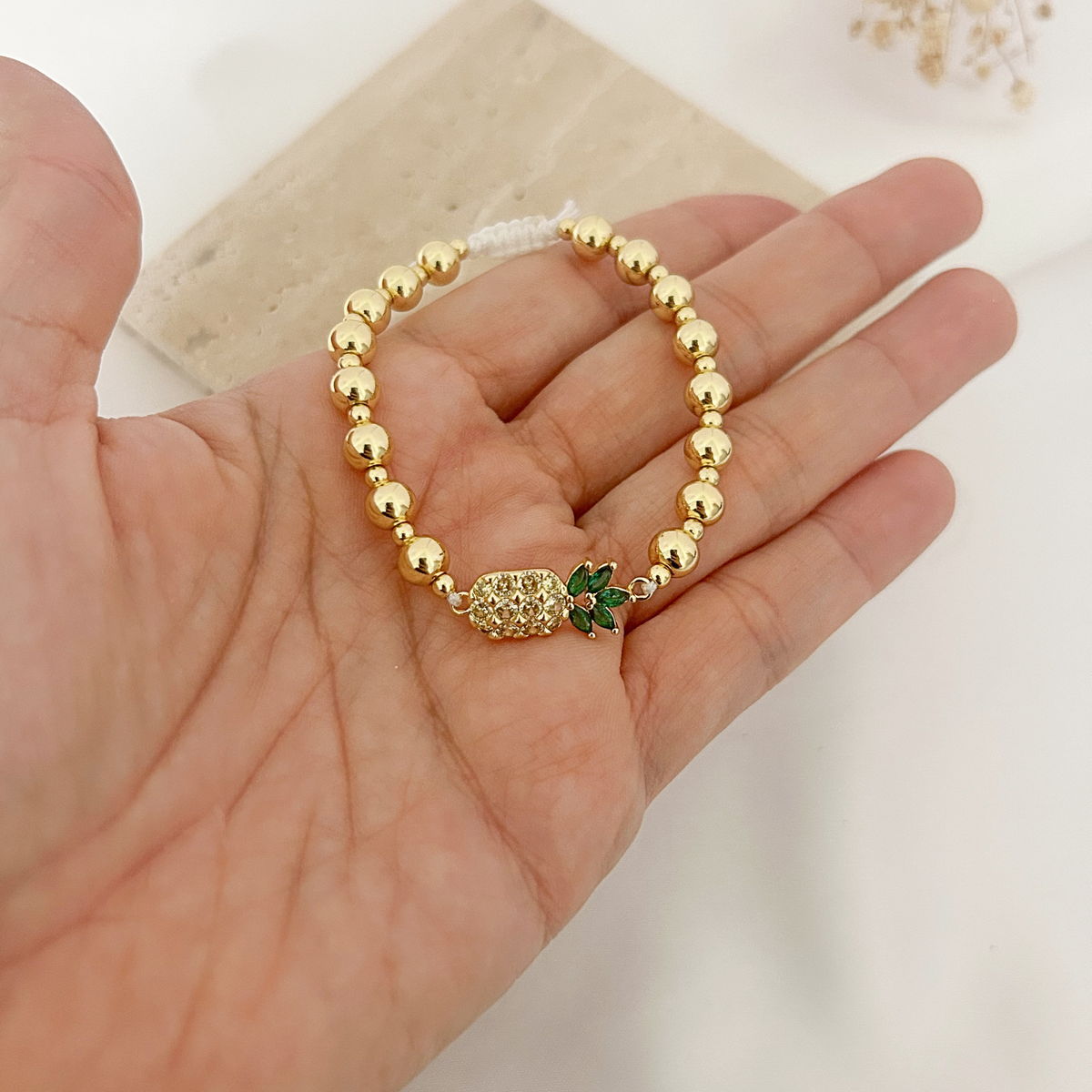 Everyday Joy Bracelet | Yellow Butterfly & Pineapple