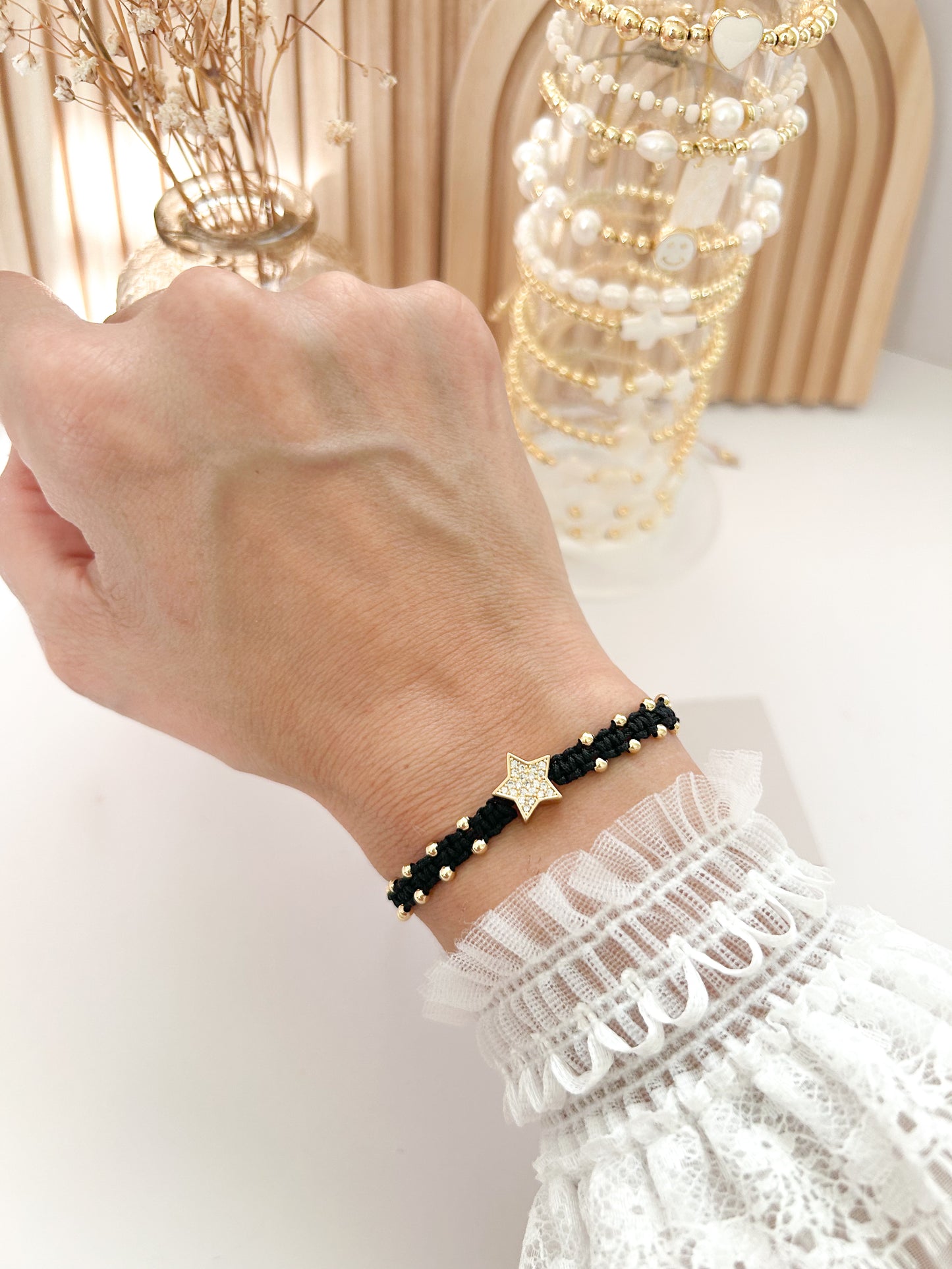 Midnight Star Bracelet – Minimal Gold Star Everyday Jewelry Gift