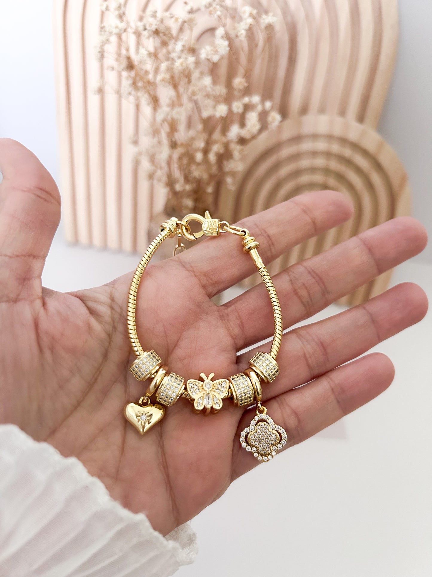 Charm Elite Bracelet – Gold Statement Charm Jewelry Gift