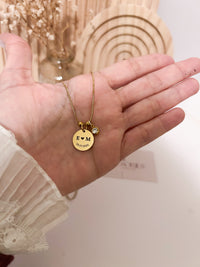 Initial Necklace – Personalized Gold Disc Gift