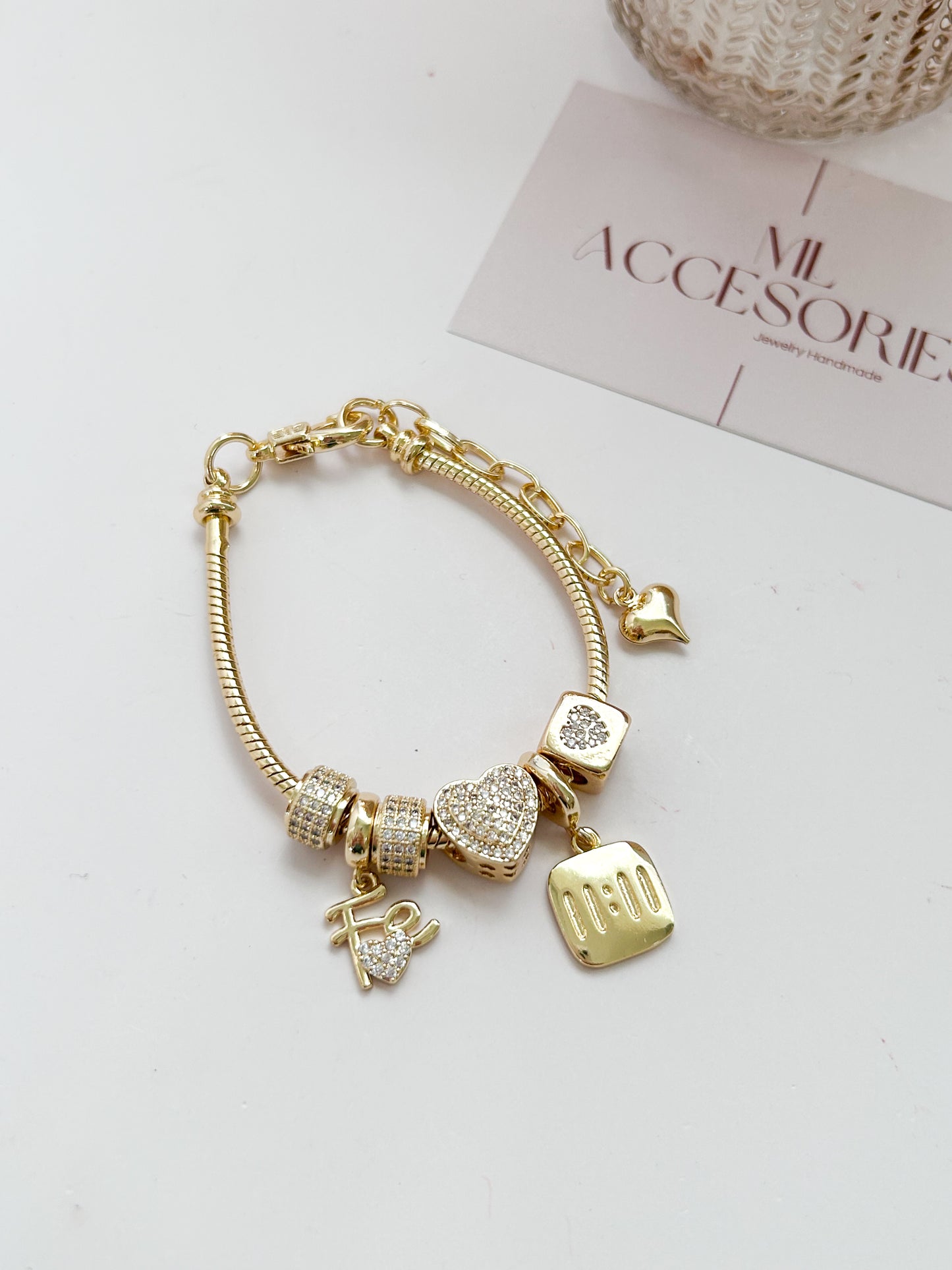 Devotion Charm Bracelet – Gold Faith Jewelry Gift