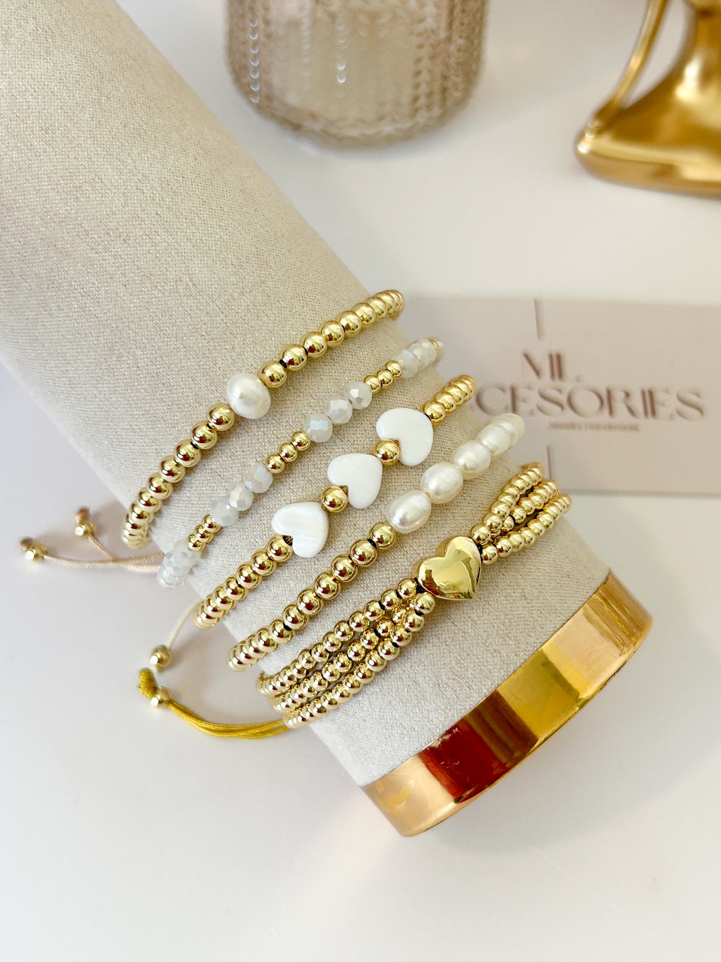 Pure Heart Bracelet Stack – Romantic Everyday Gift