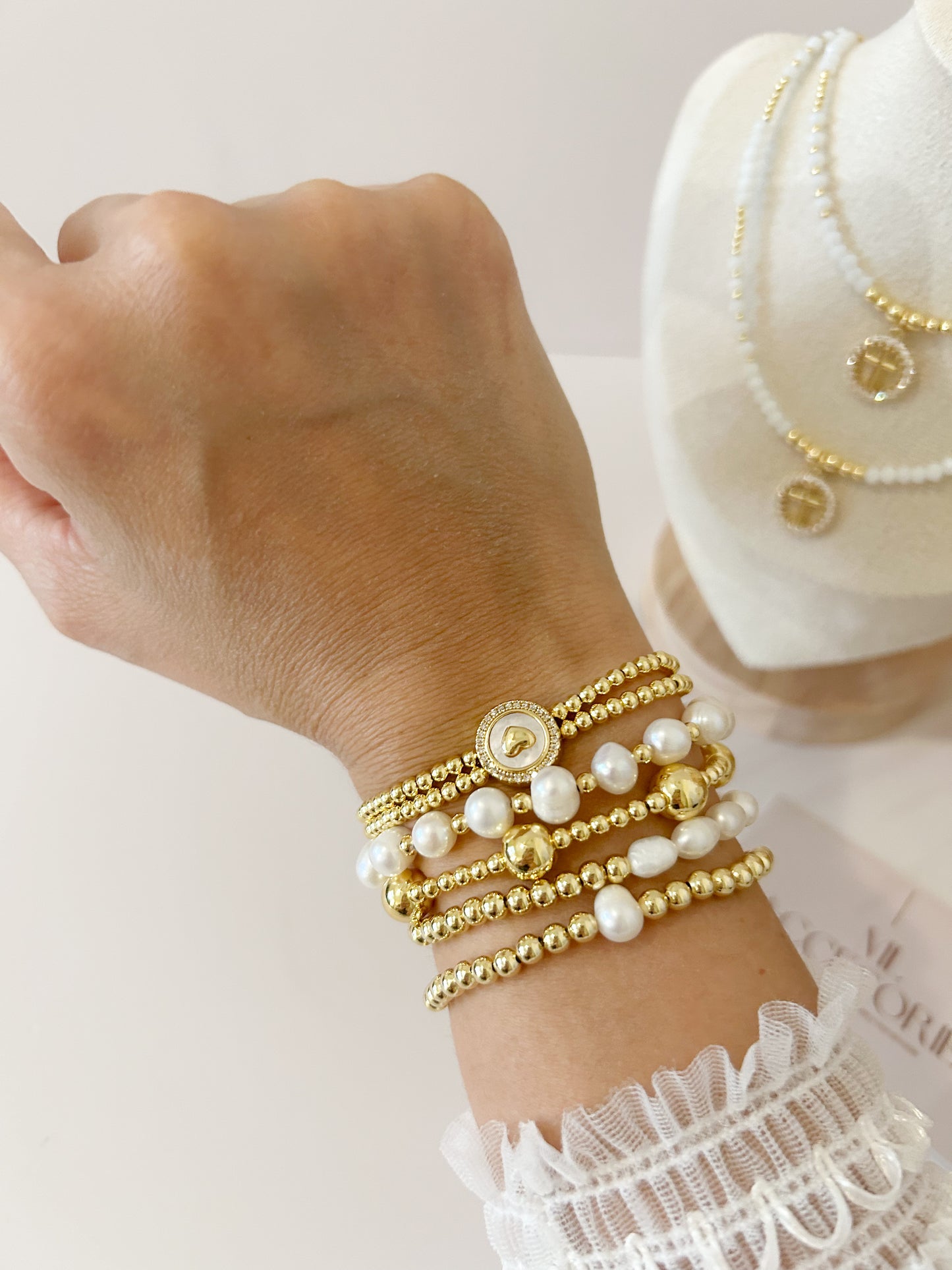 Alison Pearl Bracelet Stack – Everyday Elegance