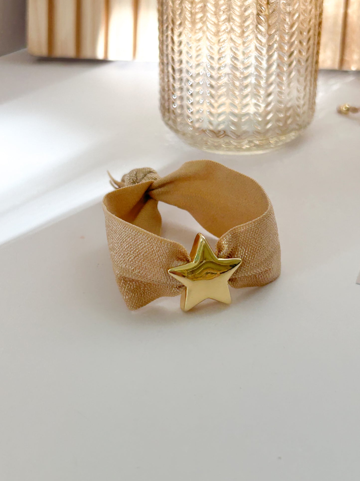 Stella Gold Star Elastic Bracelet – Statement Star Everyday Jewelry Gift