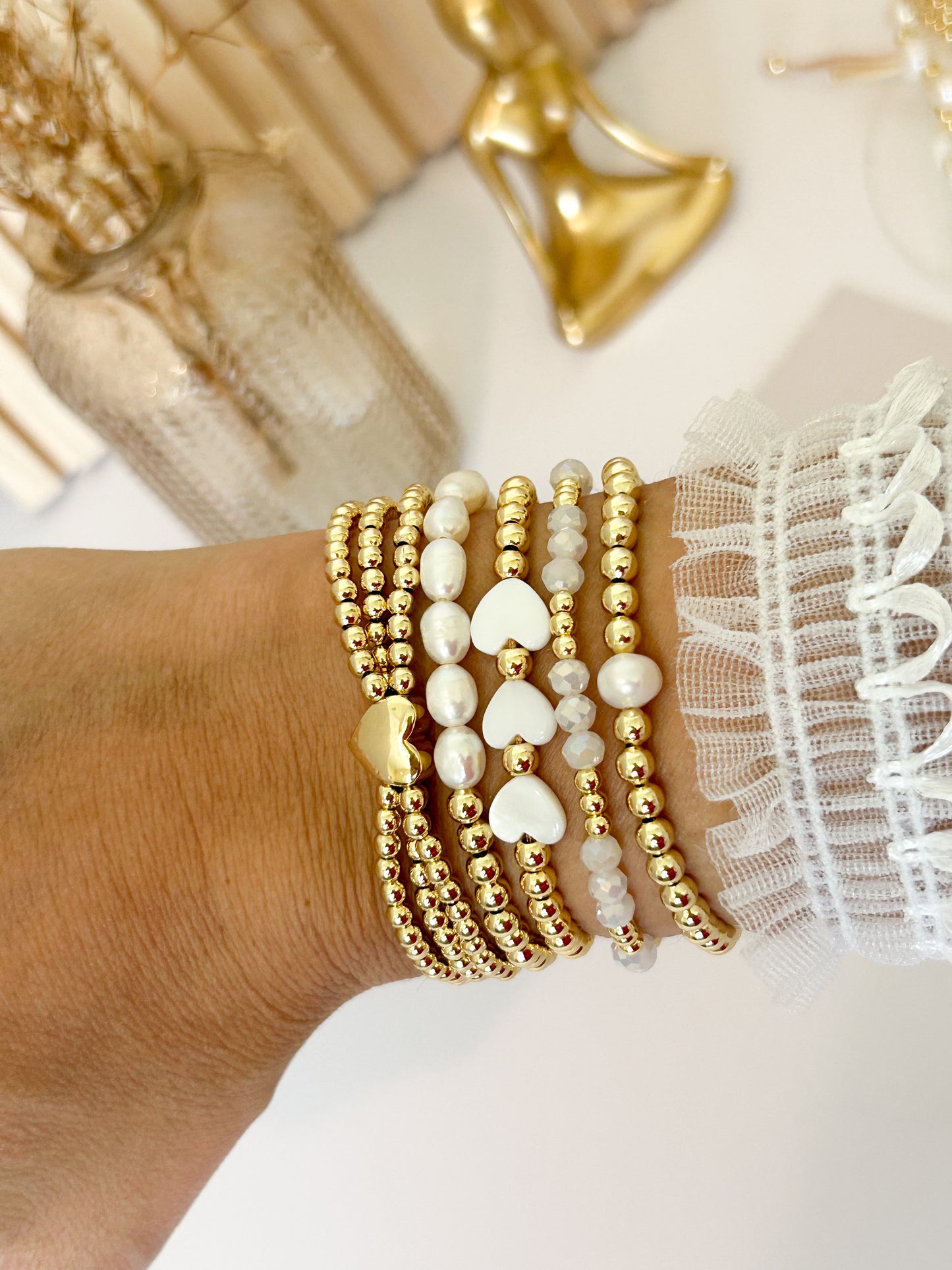 Pure Heart Bracelet Stack – Romantic Everyday Gift