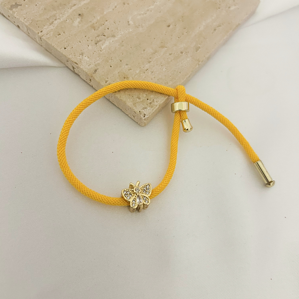 Everyday Joy Bracelet | Yellow Butterfly & Pineapple