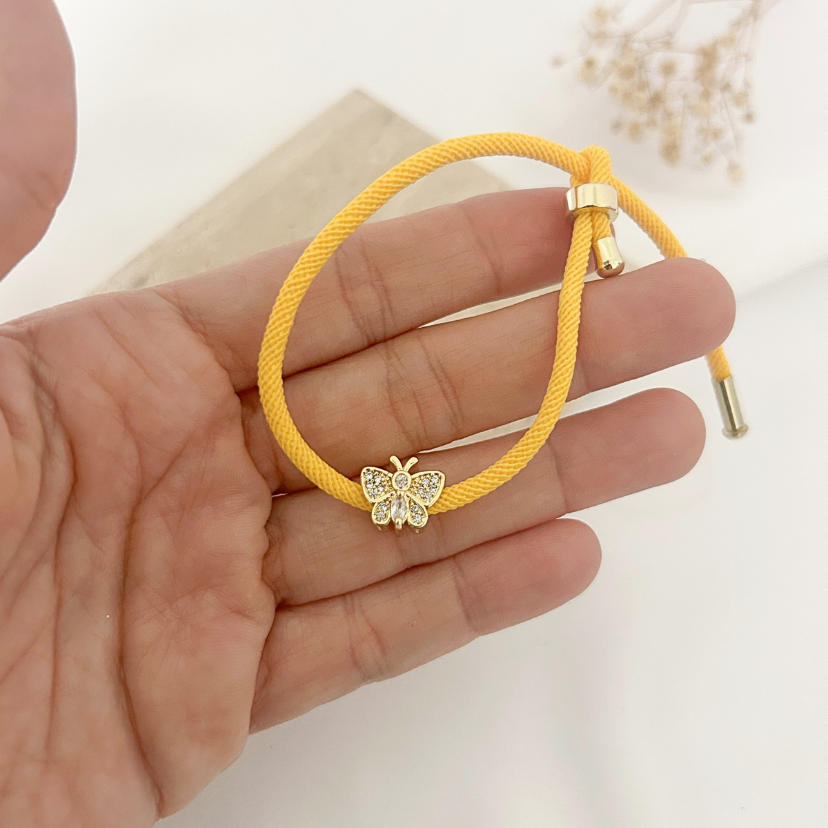 Everyday Joy Bracelet | Yellow Butterfly & Pineapple