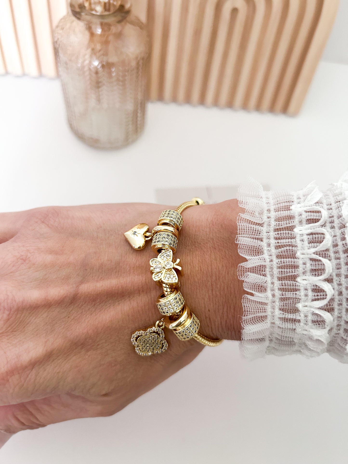 Charm Elite Bracelet – Gold Statement Charm Jewelry Gift