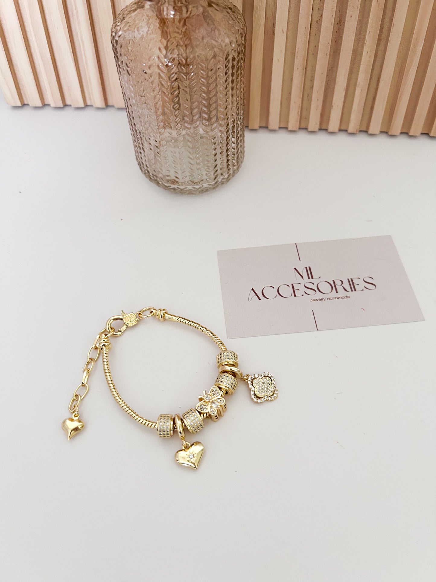 Charm Elite Bracelet – Gold Statement Charm Jewelry Gift