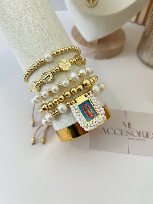 Sacred Protection Bracelet Stack – Everyday Faith Gift