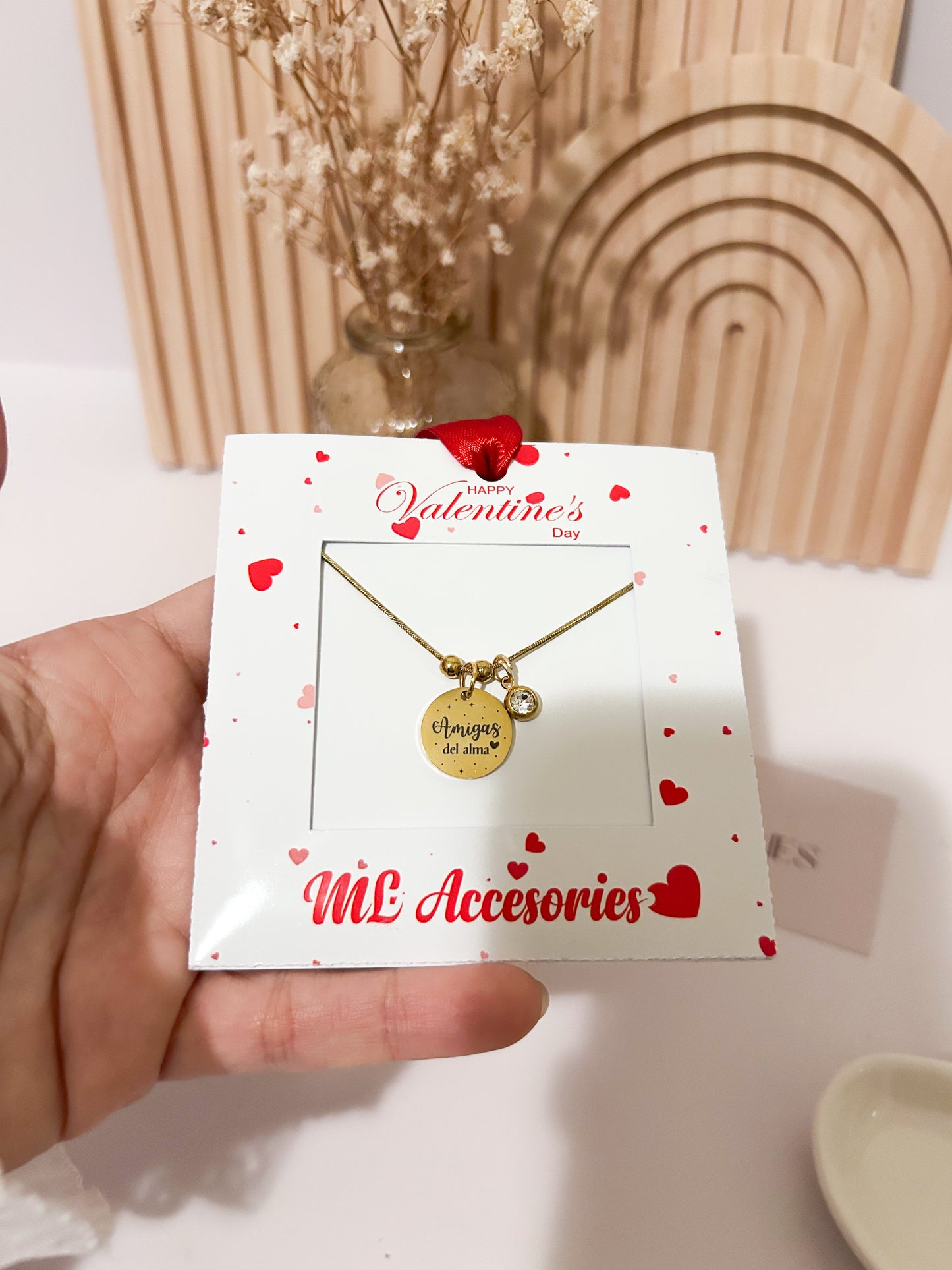 Amigas del Alma Disc Necklace – Meaningful Friendship Gift
