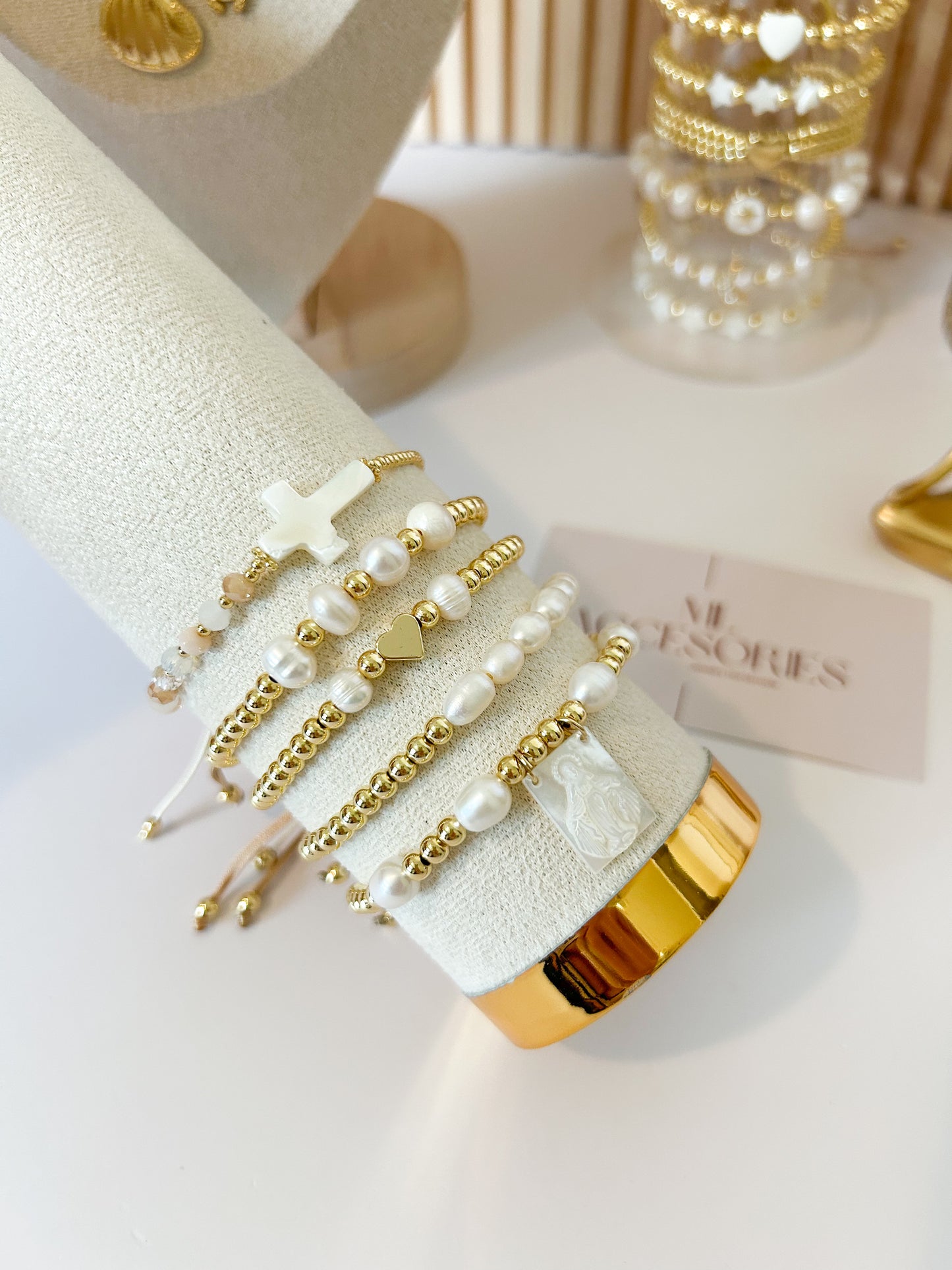 Holy Grace Cross Bracelet Stack – Everyday Faith Gift