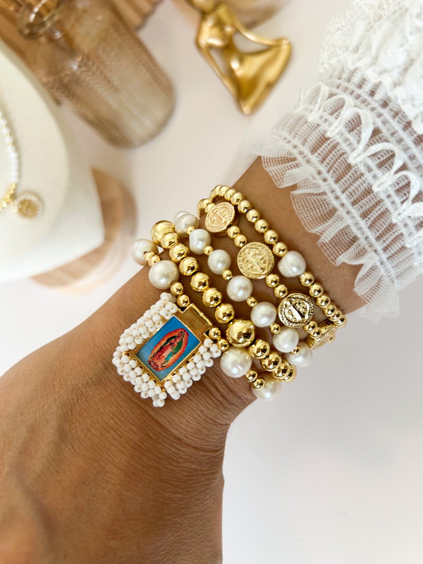 Sacred Protection Bracelet Stack – Everyday Faith Gift