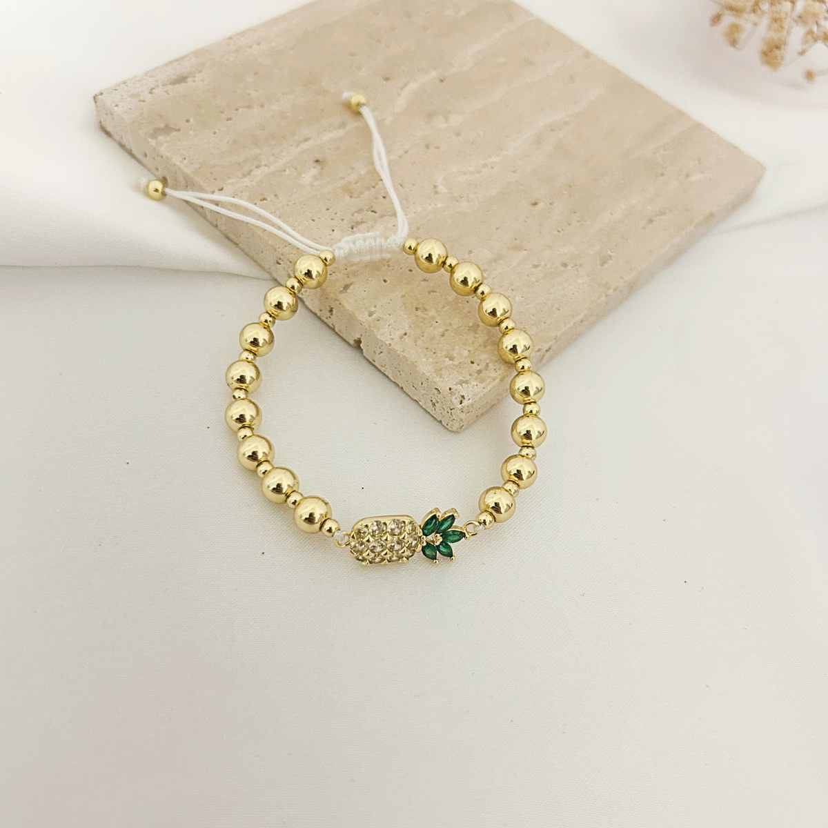 Everyday Joy Bracelet | Yellow Butterfly & Pineapple
