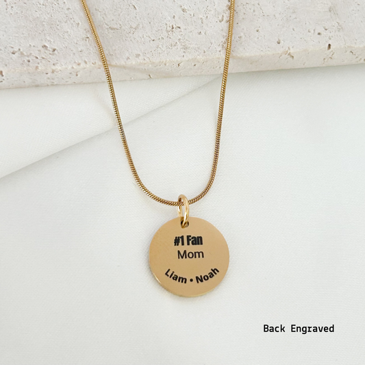 personalized mom necklace back engraving child name number custom gift
