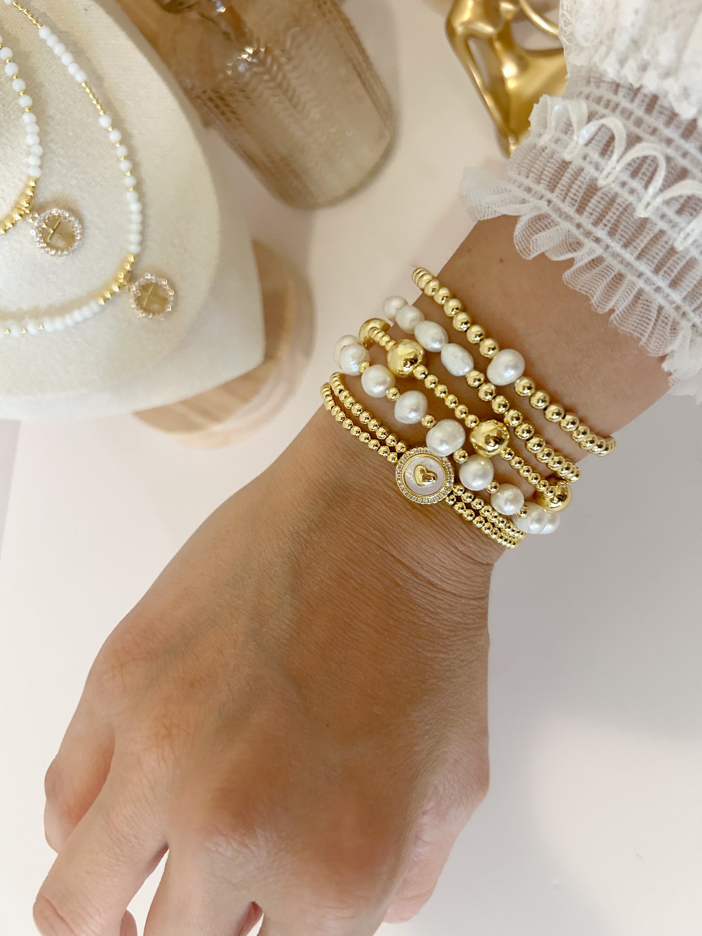 Alison Pearl Bracelet Stack – Everyday Elegance