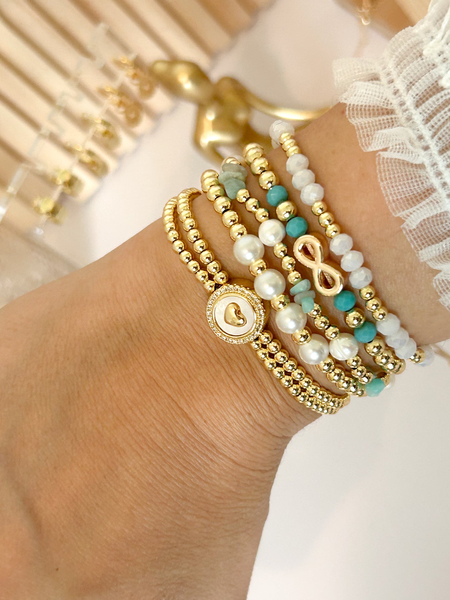 Serene Love Bracelet Stack – Everyday Gift