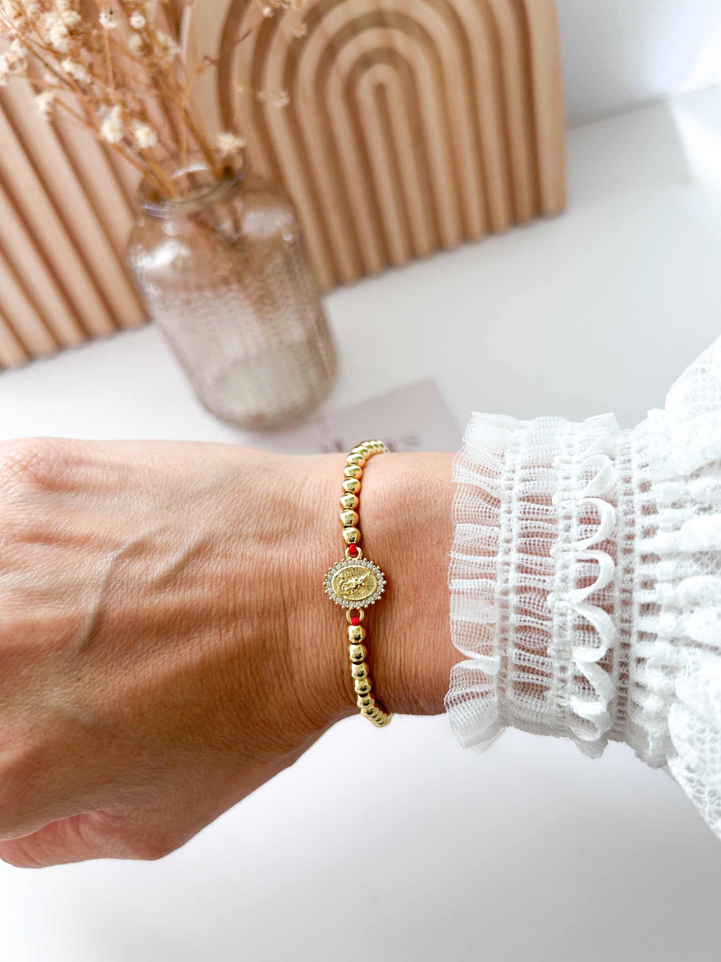 Saint Michael Protection Bracelet – Gold Faith Jewelry Gift