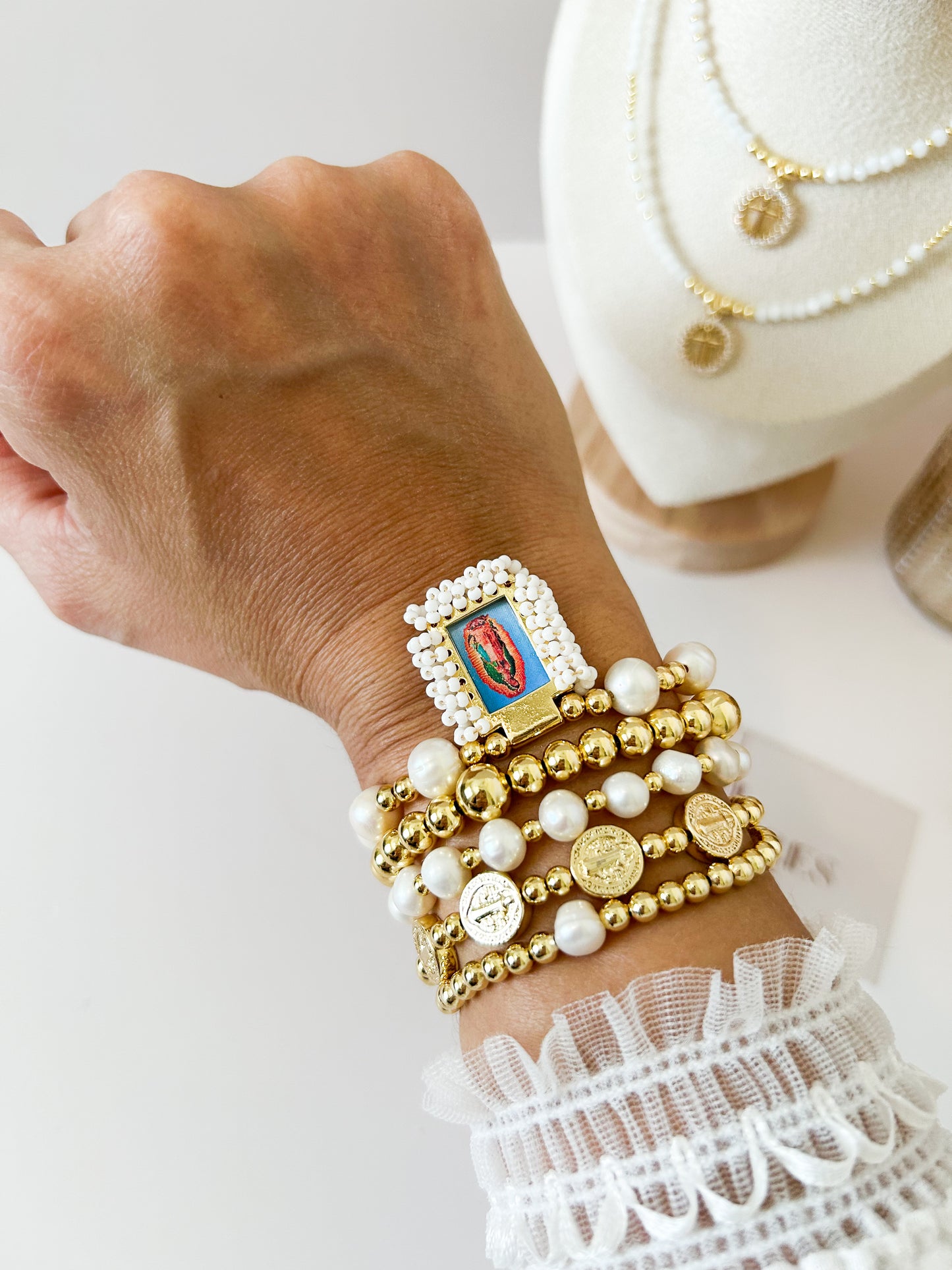 Sacred Protection Bracelet Stack – Everyday Faith Gift