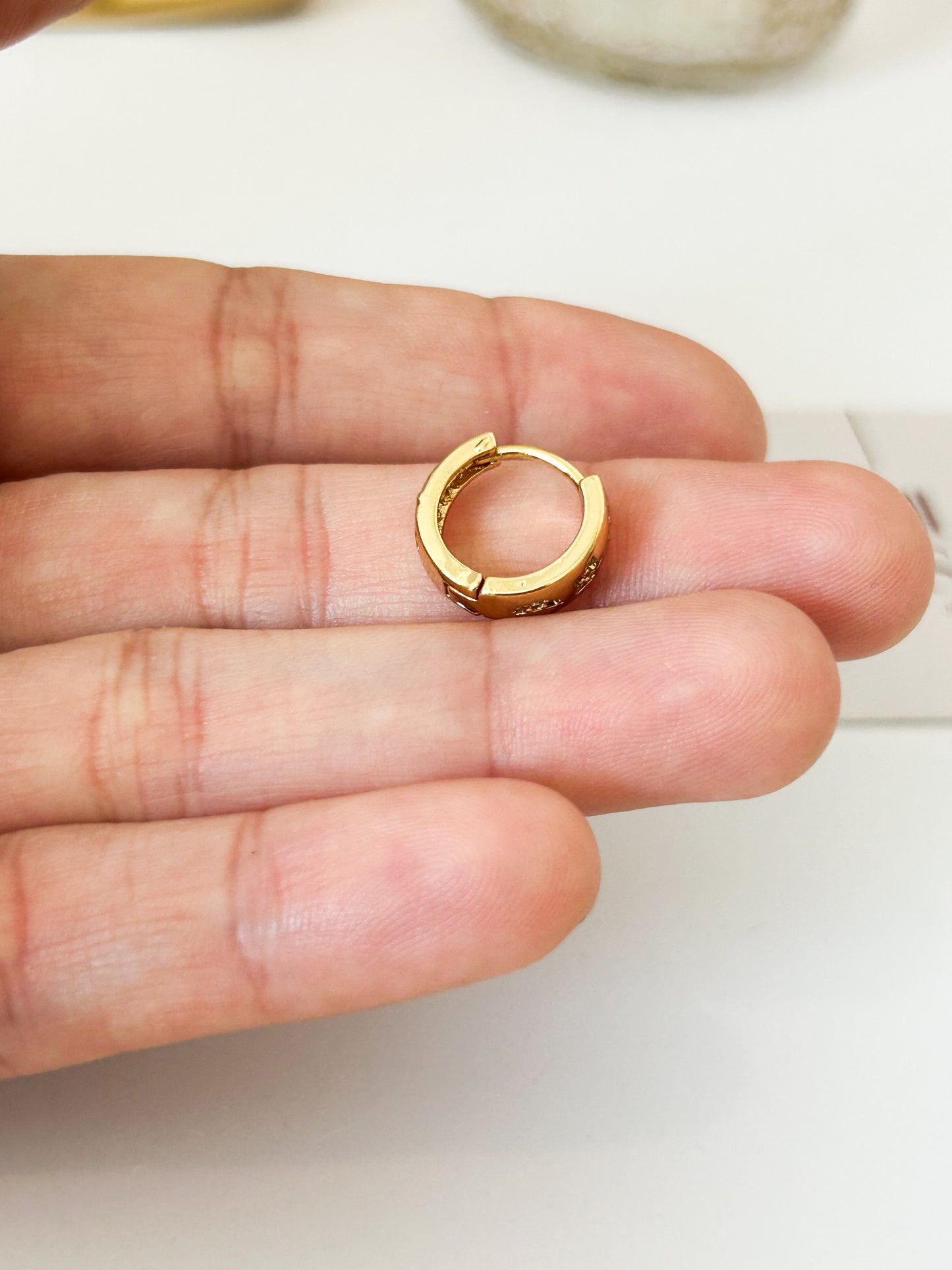 Olivia Everyday Mini Hoop Earrings – Minimal Gold Style