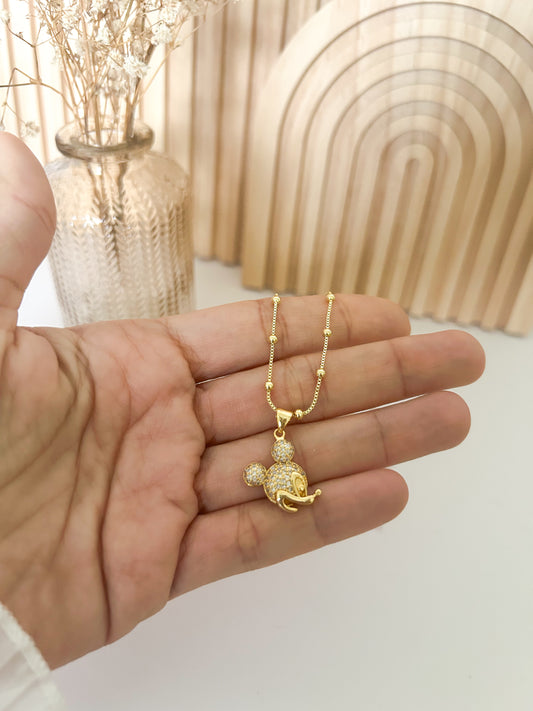 Lucky Spark Mouse Necklace – Everyday Charm Gift