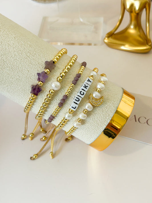 Lucky Charm Bracelet Stack – Everyday Gift