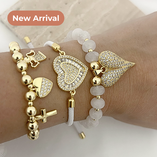 Everyday Love Bracelet | Hearts, Cross & Angel